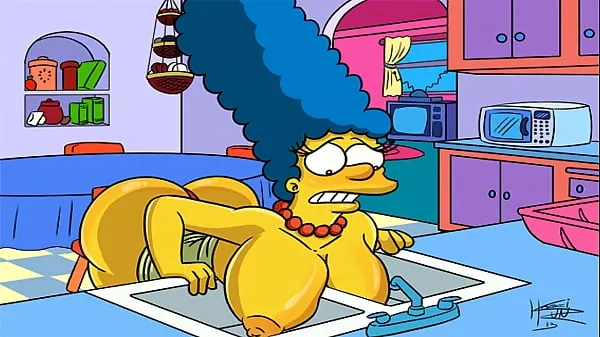 Pokaži The Simpsons Hentai - Marge Sexy (GIF tople posnetke