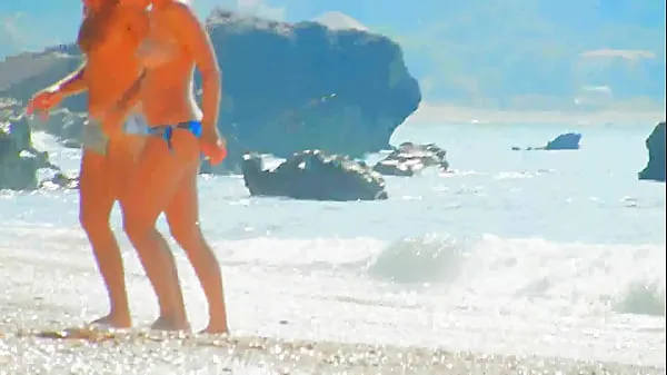 Mostrar Beach Spy boobs close up clips cálidos