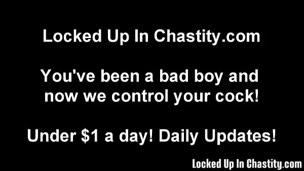Show How does it feel to be locked in chastity warm Clips