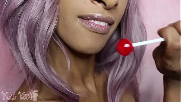 Vis Longue Long Tongue Mouth Fetish Lollipop FULL VIDEO varme klipp