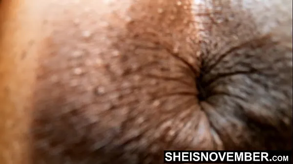 Hiển thị My Closeup Brown Booty Sphincter Fetish Tiny Hot Ebony Whore Sheisnovember Asshole In Slow Motion On Her Knees, Big Ass Up And Shaved Pussy Spread, Sexy Big Butt Winking Tight Butthole While Old Man Spread Her Bootyhole Apart On Msnovember Clip ấm áp