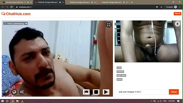 Meleg klipek megjelenítése Man eats pussy on webcam
