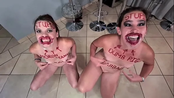 Pokaż Two stupid whores doing stupid things | self humiliation and humiliating each other ciepłych klipów