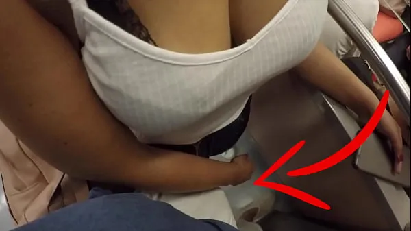 Unknown Blonde Milf with Big Tits Started Touching My Dick in Subway ! That's called Clothed Sex گرم کلپس دکھائیں