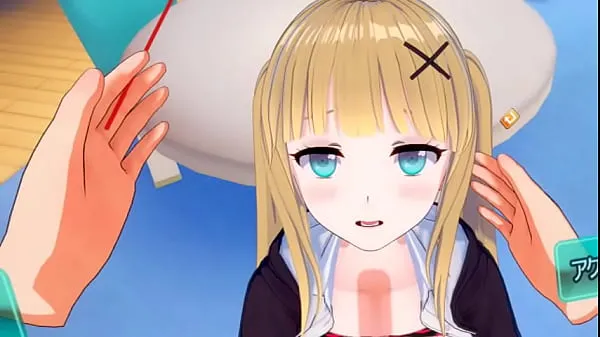 Show Eroge Koikatsu! VR version] Cute and gentle blonde big breasts gal JK Eleanor (Orichara) is rubbed with her boobs 3DCG anime video warm Clips