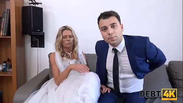 Show DEBT4k. Brazen guy fucks another mans bride as the only way to delay debt warm Clips
