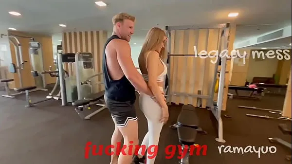 Show LM:Fucking Exercises in gym with Sara. P1 warm Clips