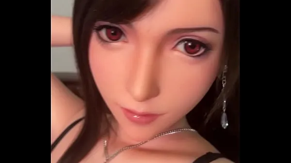 Laat FF7 Remake Tifa Lockhart Sex Doll Super Realistic Silicone warme clips zien