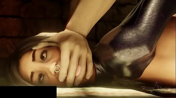 Sıcak Klipler RopeDude Lara's BDSM gösterin