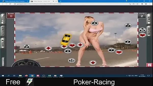 显示Poker-Racing温暖的剪辑