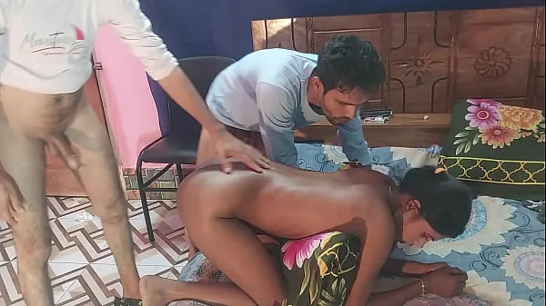 Show First time sex desi girlfriend Threesome Bengali Fucks Two Guys and one girl , Hanif pk and Sumona and Manik warm Clips