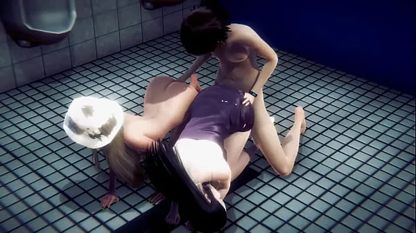 显示Hentai Uncensored - Blonde girl sex in a public toilet - Japanese Asian Manga Anime Film Game Porn温暖的剪辑