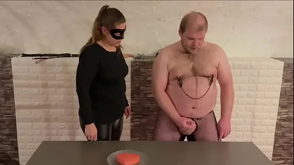 Show Femdom humiliation, cum feeding. To watch full video check our profile warm Clips