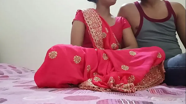 Indian Desi newly married hot bhabhi was fucking on dogy style position with devar in clear Hindi audio گرم کلپس دکھائیں