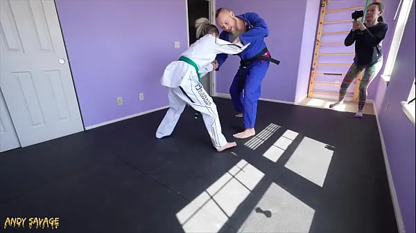 Pokaż Jiu Jitsu lessons turn into DOMINANT SEX with coach Andy Savage ciepłych klipów