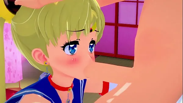 Meleg klipek megjelenítése Horny Student Sailor Moon Passionately Sucks Dick l 3D SFM hentai uncensored