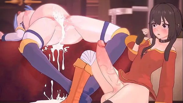 Sıcak Klipler Aqua Gets Pounded (KonoSuba Futa Animation gösterin