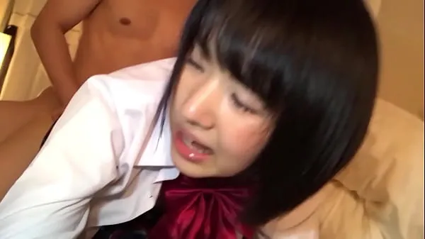 Sıcak Klipler Japanese teen student in uniform and before school gösterin